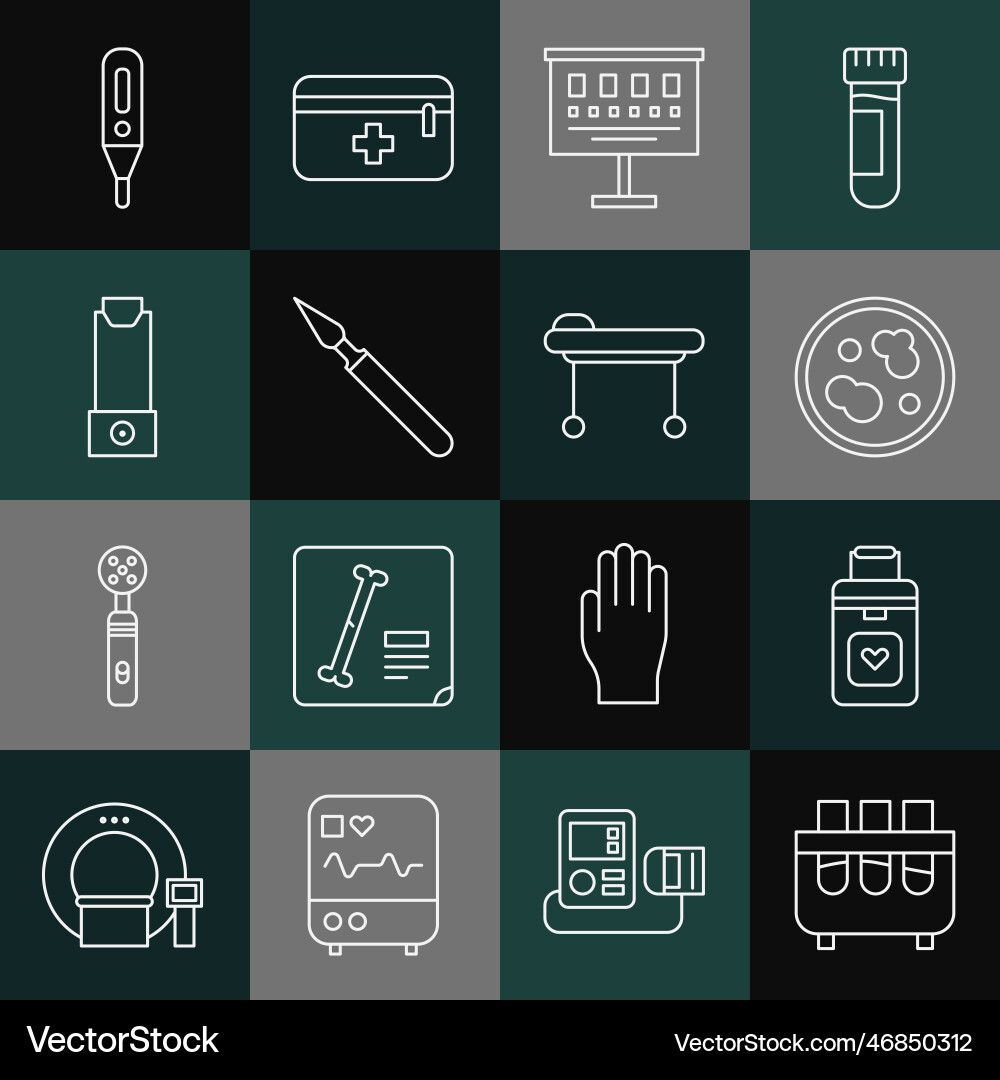Set line test tube and flask organ container Set line test tube and flask organ container vector image