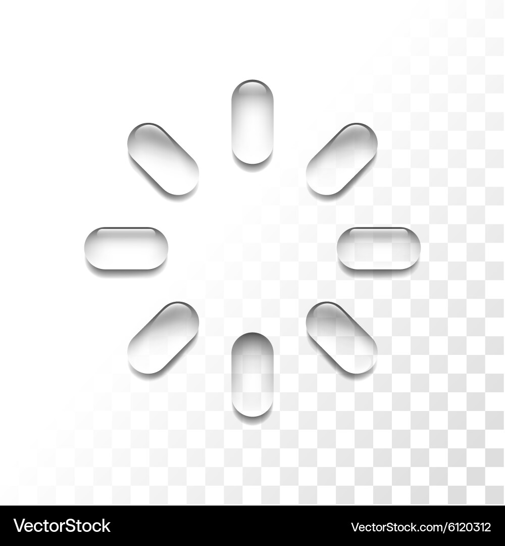 Transparent Loading Icon Vector Image