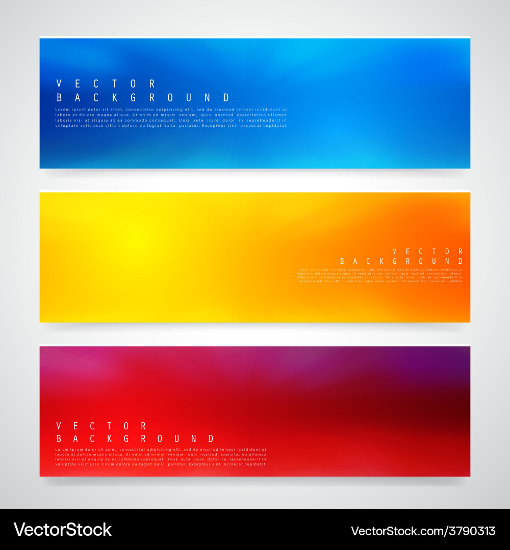 Abstract Colorful Header Background vector image