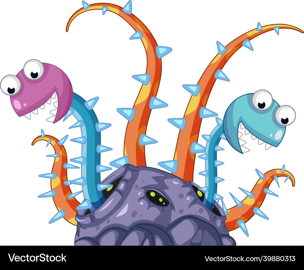 Alien outer space objects on white background Alien outer space objects on white background vector image