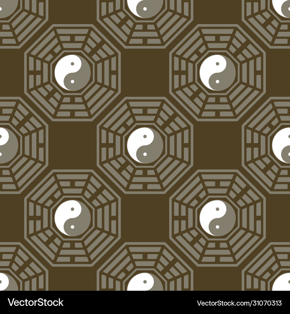 Bagua Trigram Pattern vector image