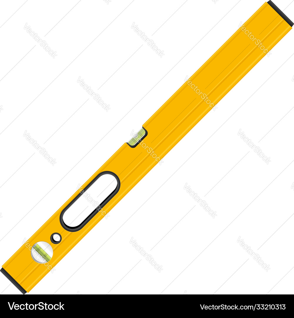 Bubble level tool vector image