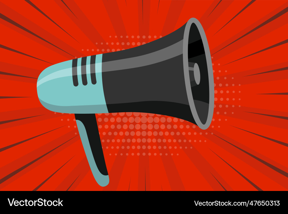Megaphone icon amplify your message Megaphone icon amplify your message vector image