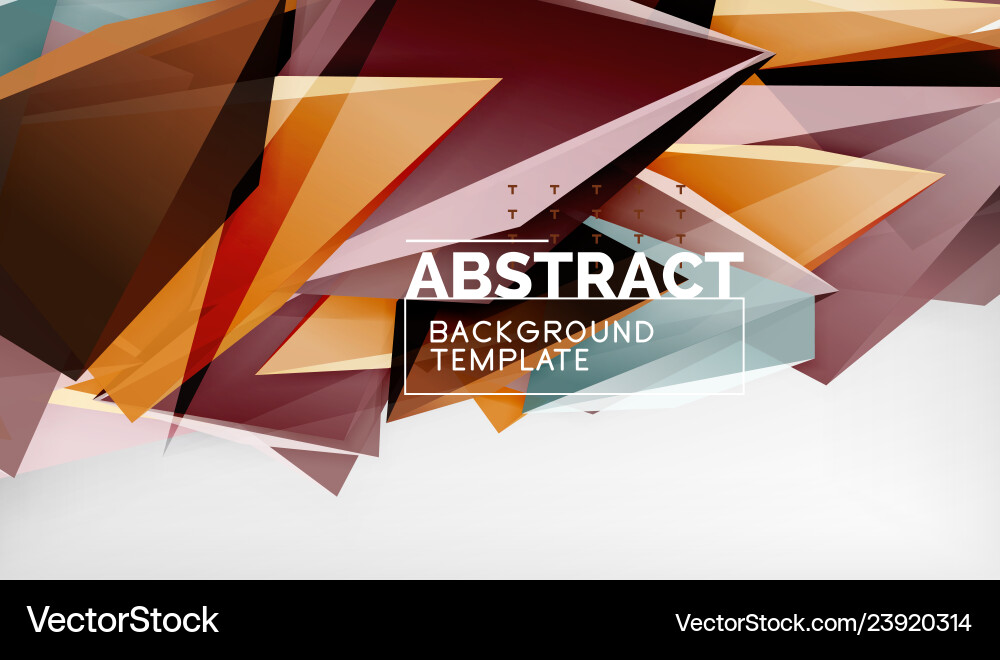 Abstract color triangles geometric background Abstract color triangles geometric background vector image
