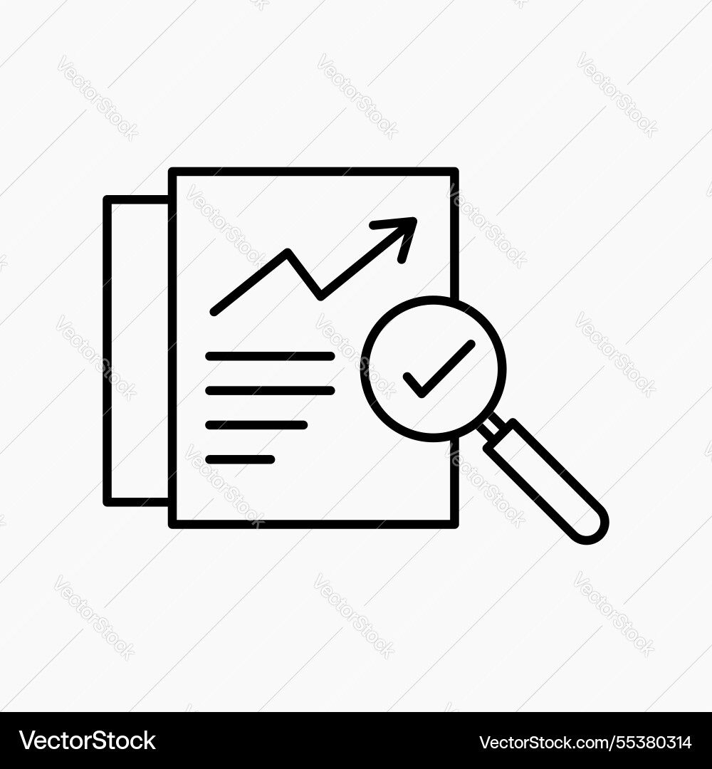Analytics report icon simple Analytics report icon simple vector image