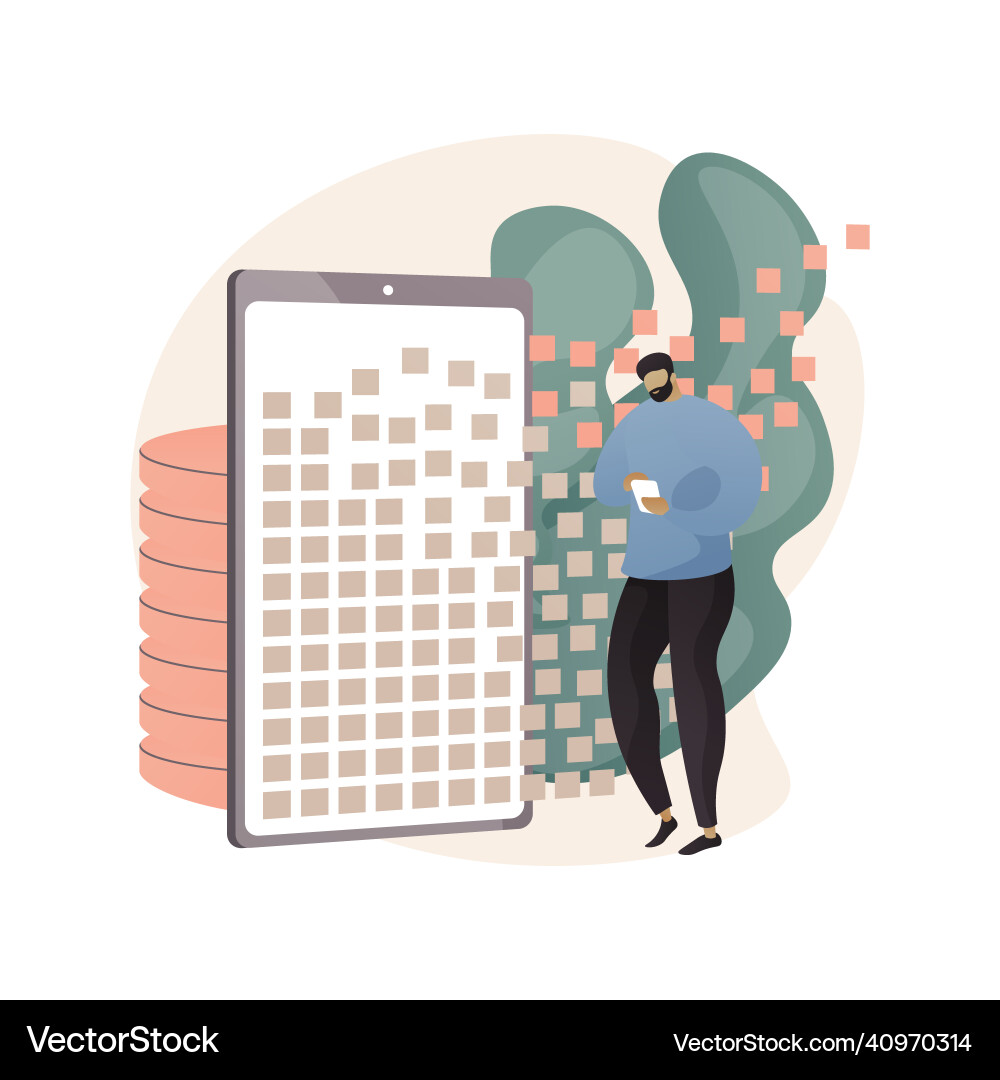 Big data applications abstract concept Big data applications abstract concept vector image