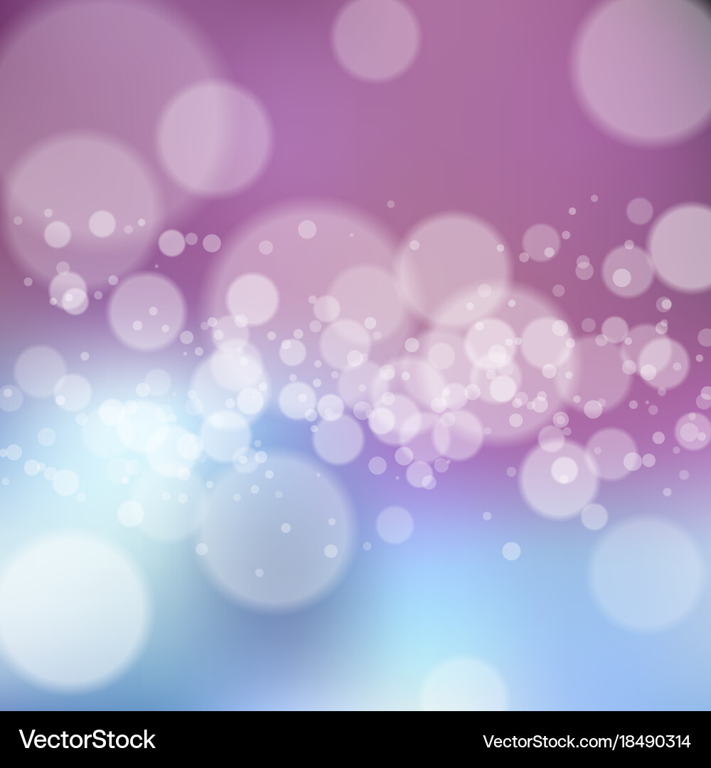 Blurred background with bokeh Vector Image