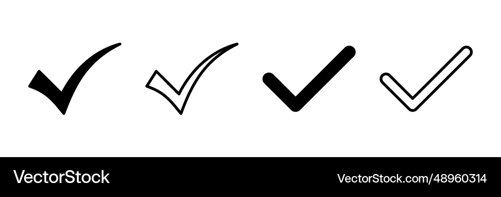 Check icon mark list button Check icon mark list button vector image