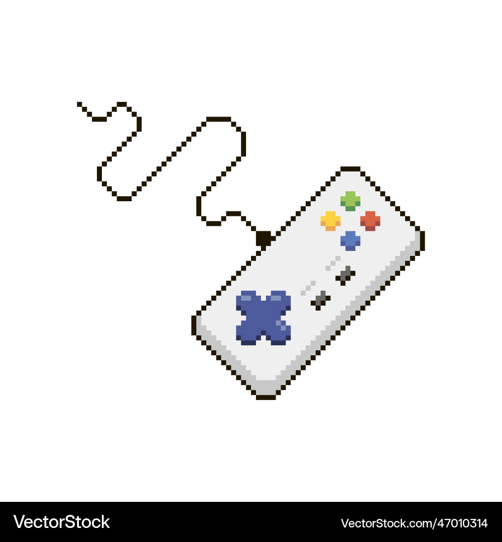 Joystick for retro video game console vector image