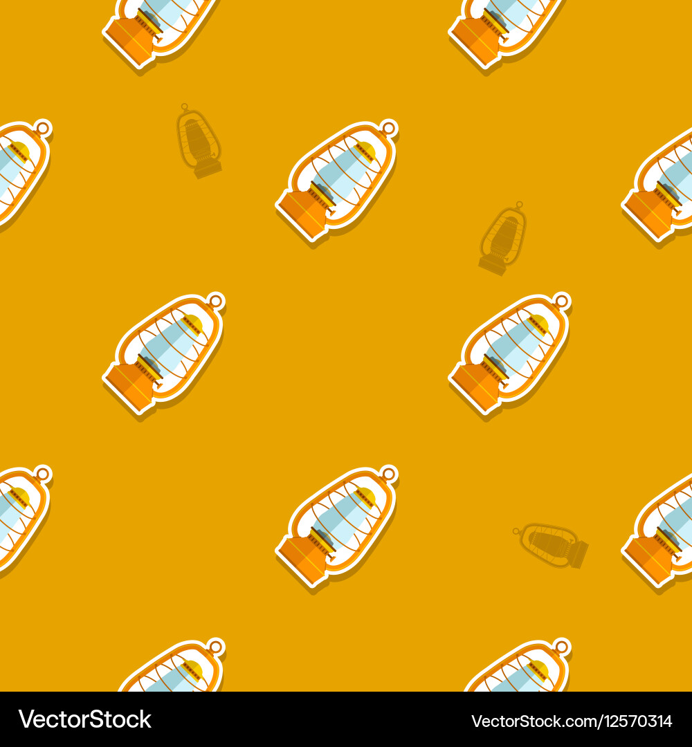 Seamless pattern with lanterns Vector Image