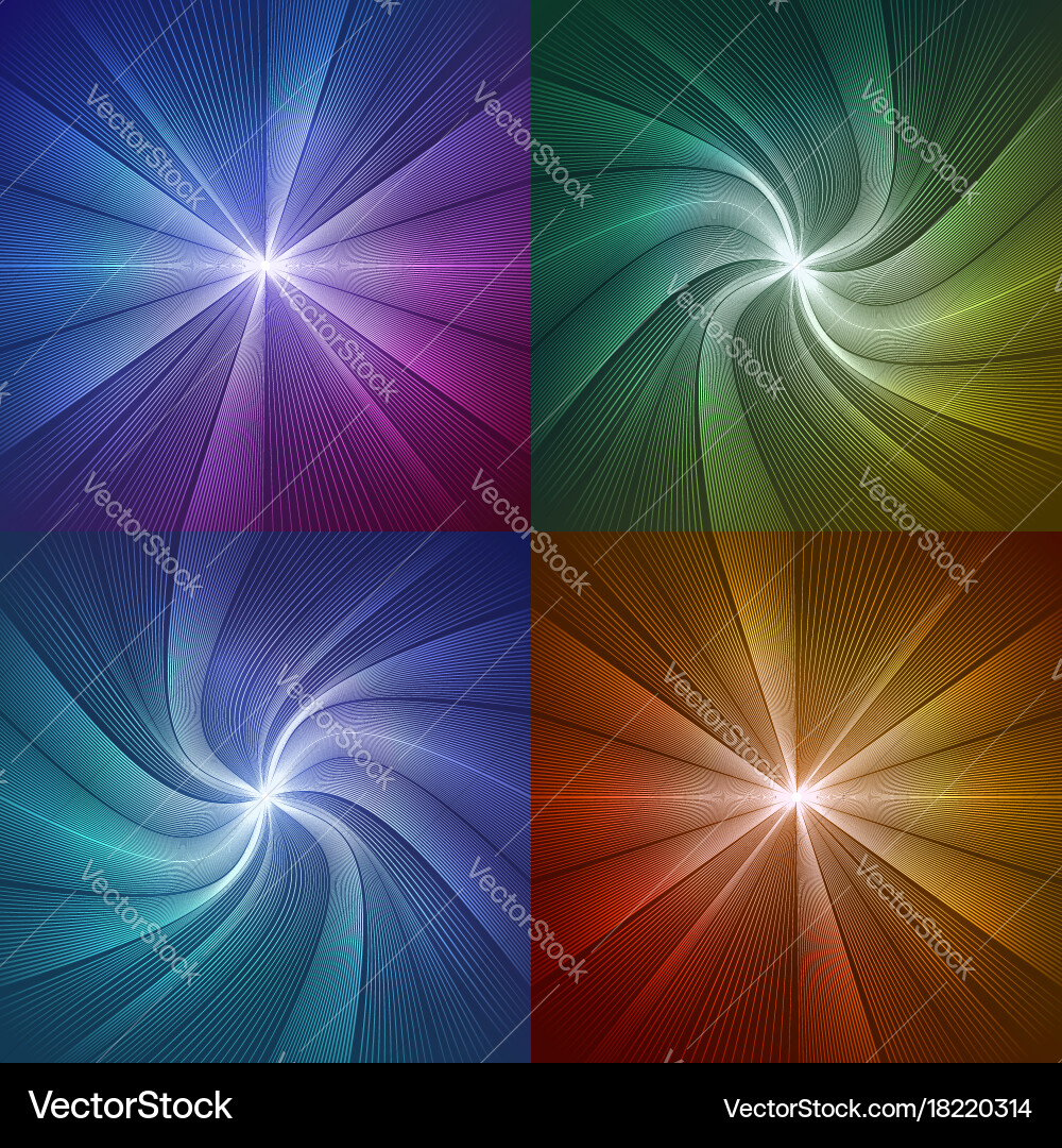 Set of abstract backgrounds with lines from Vector Image