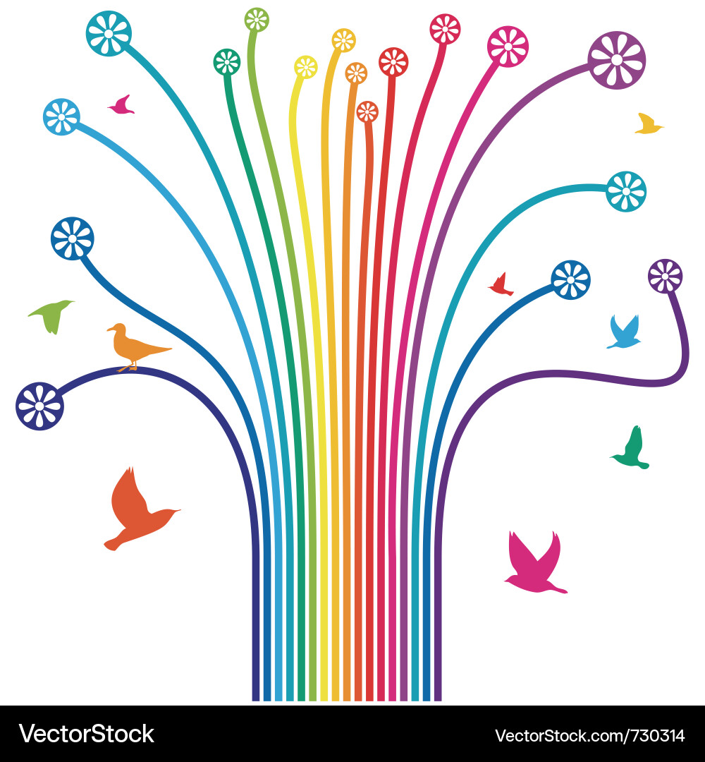 Spring background vector image