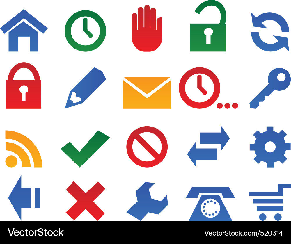 Website Icon Set - Modern & Simple Vector Image