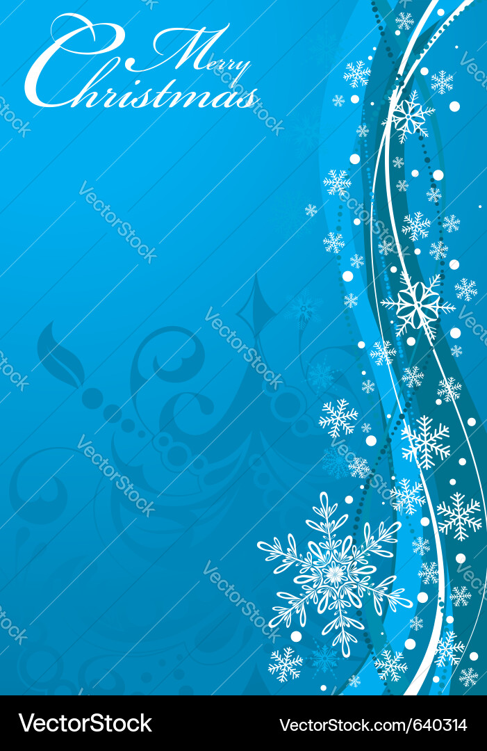 Winter Snowflake Background vector image