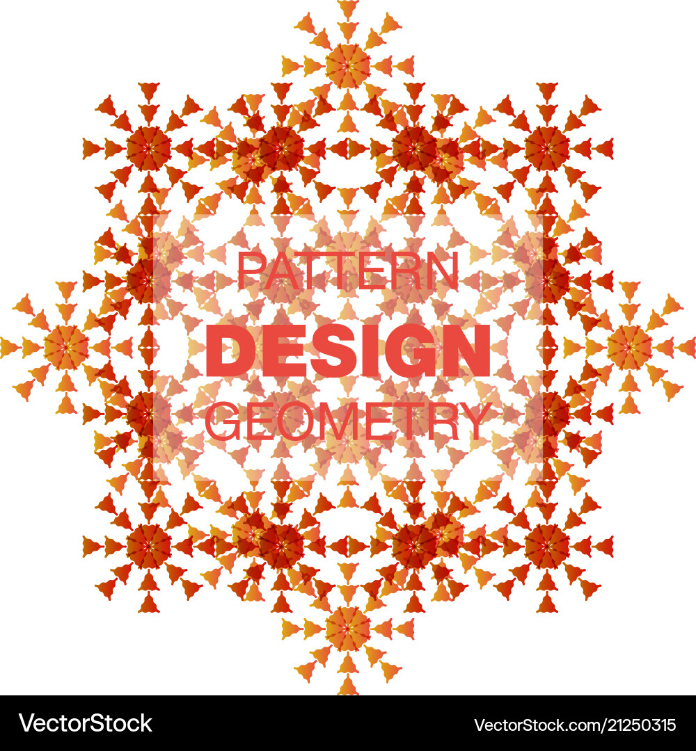 Abstract geometric pattern with lines rhombuses Vector Image