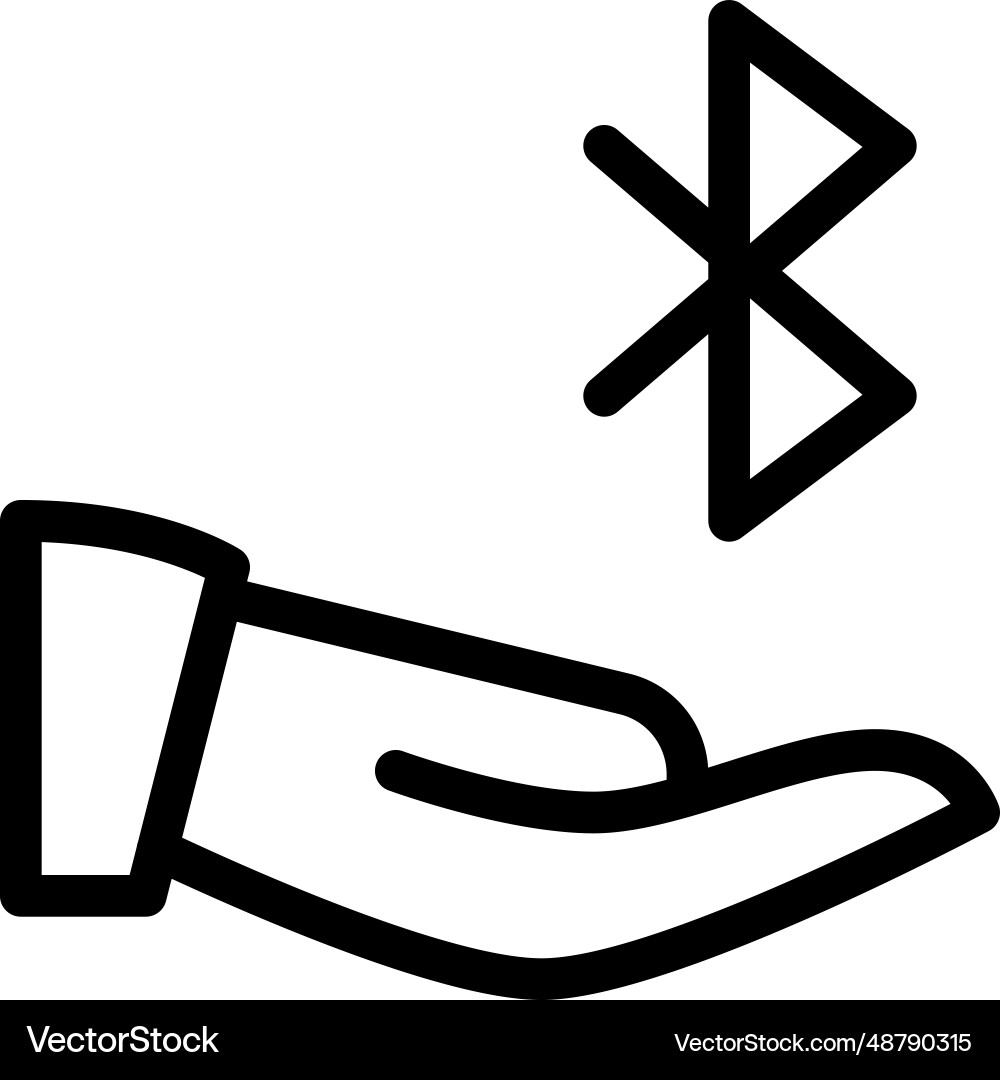 Bluetooth sharing information between devices Vector Image