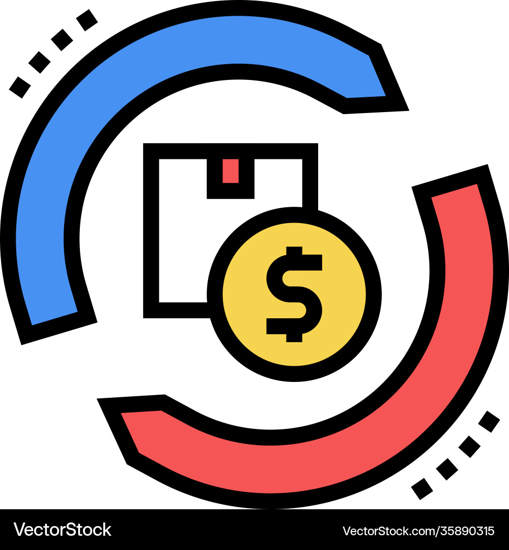 Import and export package color icon Vector Image