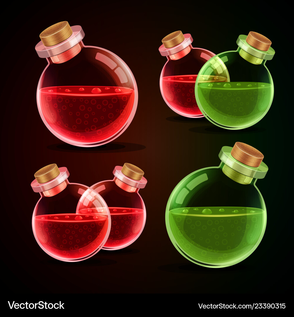 Magic Elixir Bottle Vector Image