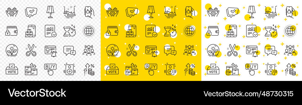 Outline team work like app and checked Outline team work like app and checked Vector Image