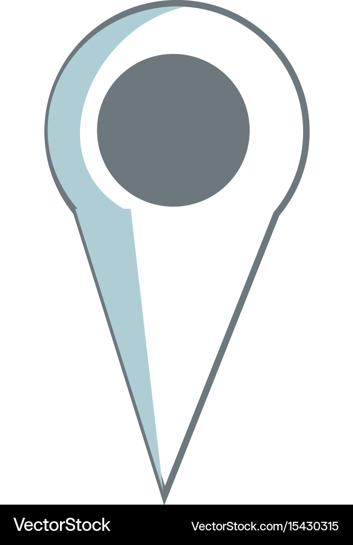 Pointer map location gps navigation image Vector Image