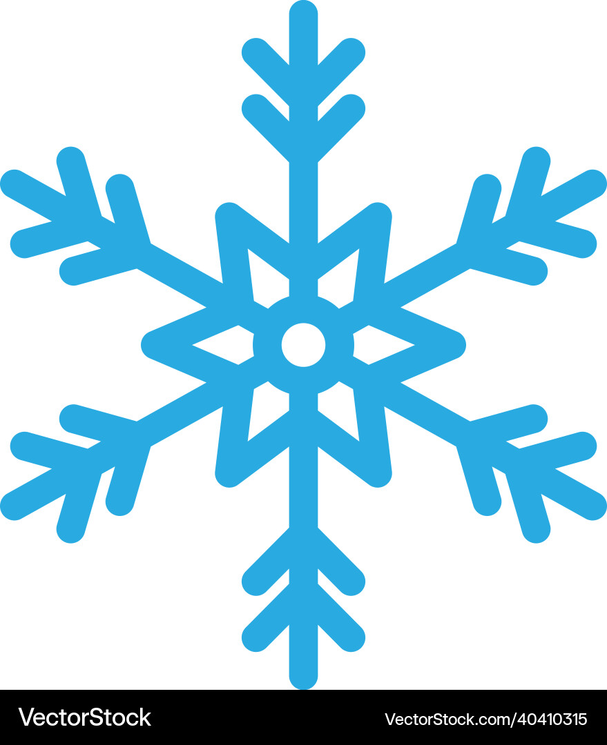 Snowflake icon design template isolated Vector Image