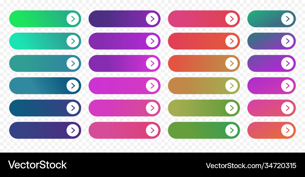Web button flat design template next arrow icon Web button flat design template next arrow icon vector image