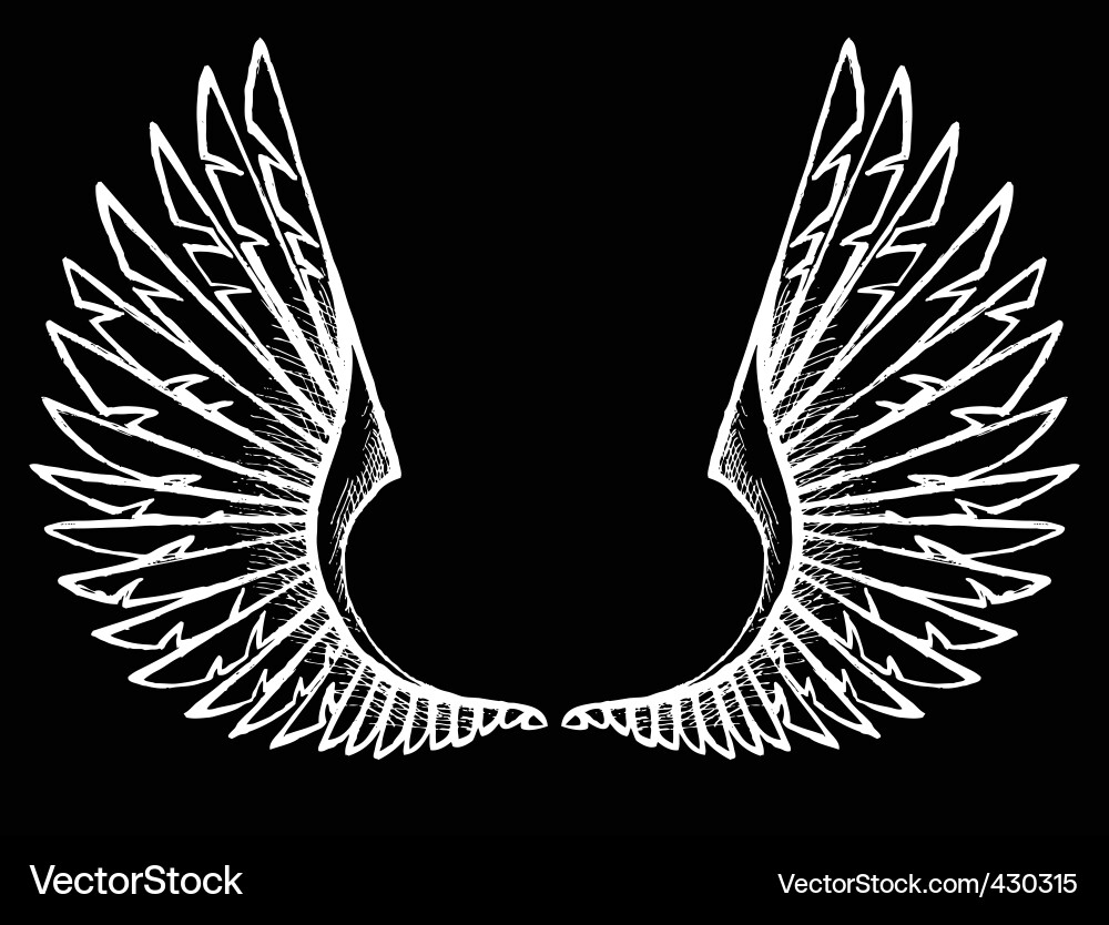 Wing Crest Element vector image