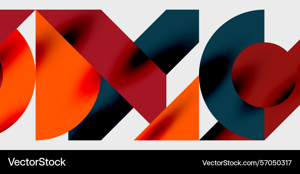 Abstract geometric shapes overlap creating Abstract geometric shapes overlap creating Vector Image