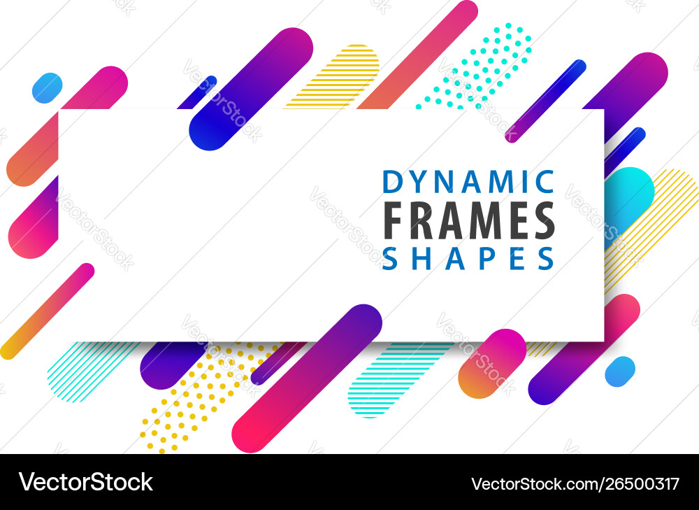 Abstract rectangle frames with dynamic shape Abstract rectangle frames with dynamic shape Vector Image