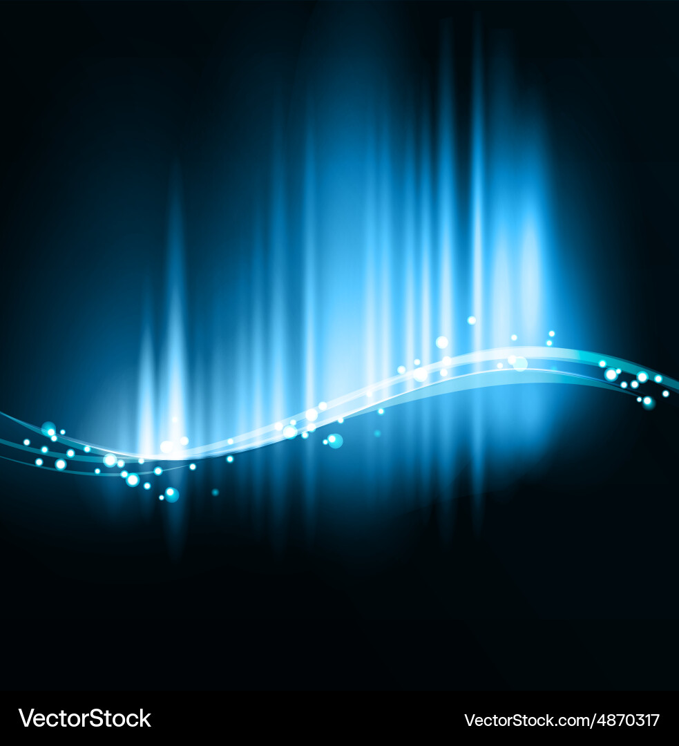 Abstract Shiny Aurora Background vector image