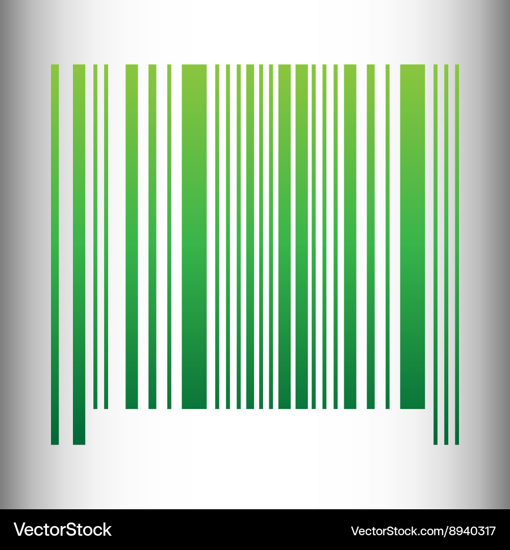 Bar code icon vector image