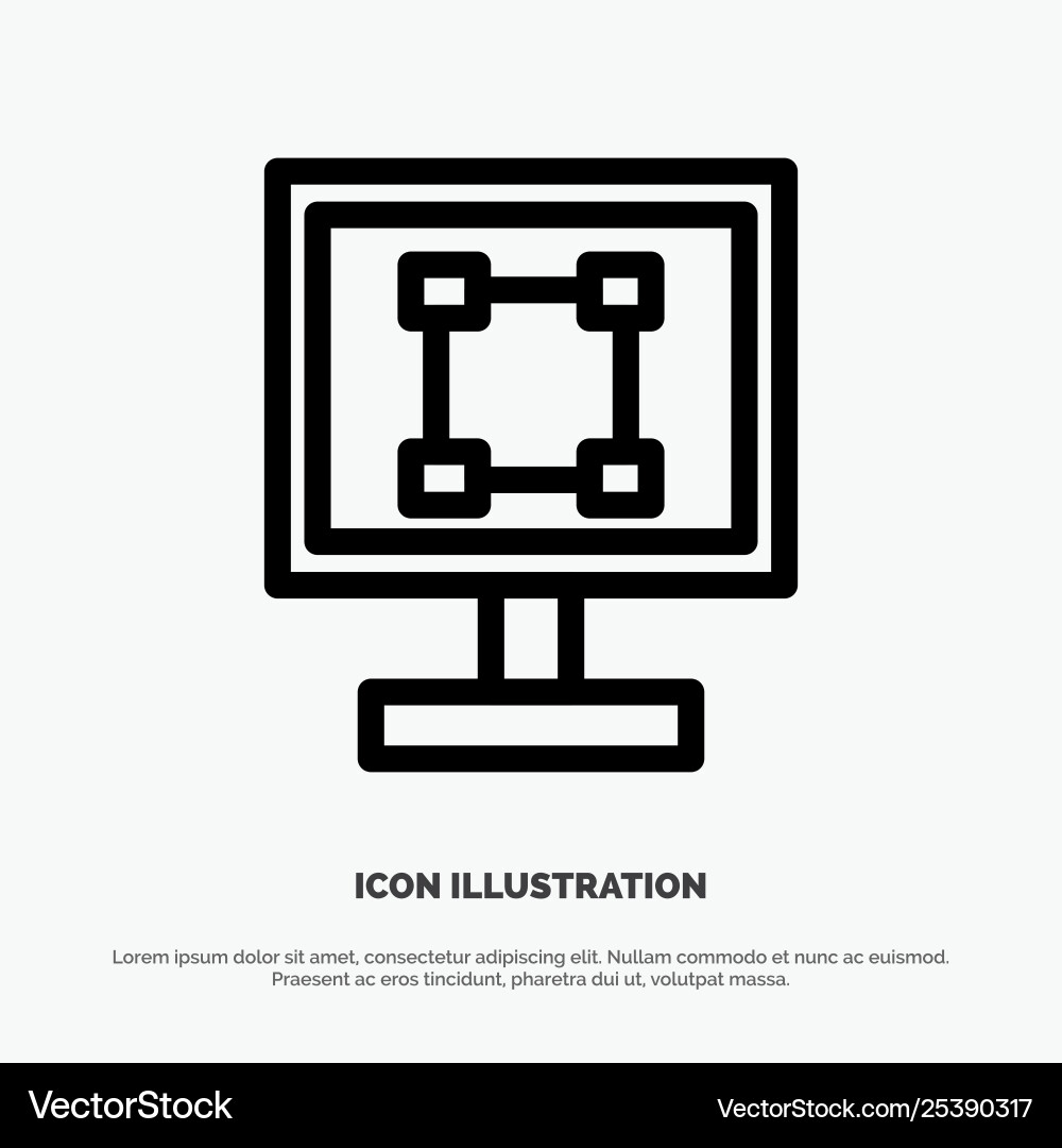Crop Grafik Design Programm Anwendung Linie Symbol Crop Grafik Design Programm Anwendung Linie Symbol vektorbild
