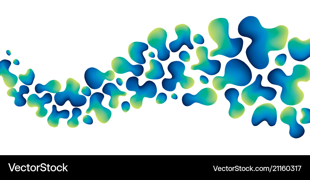 Decorative soft drops flow pattern Decorative soft drops flow pattern vector image