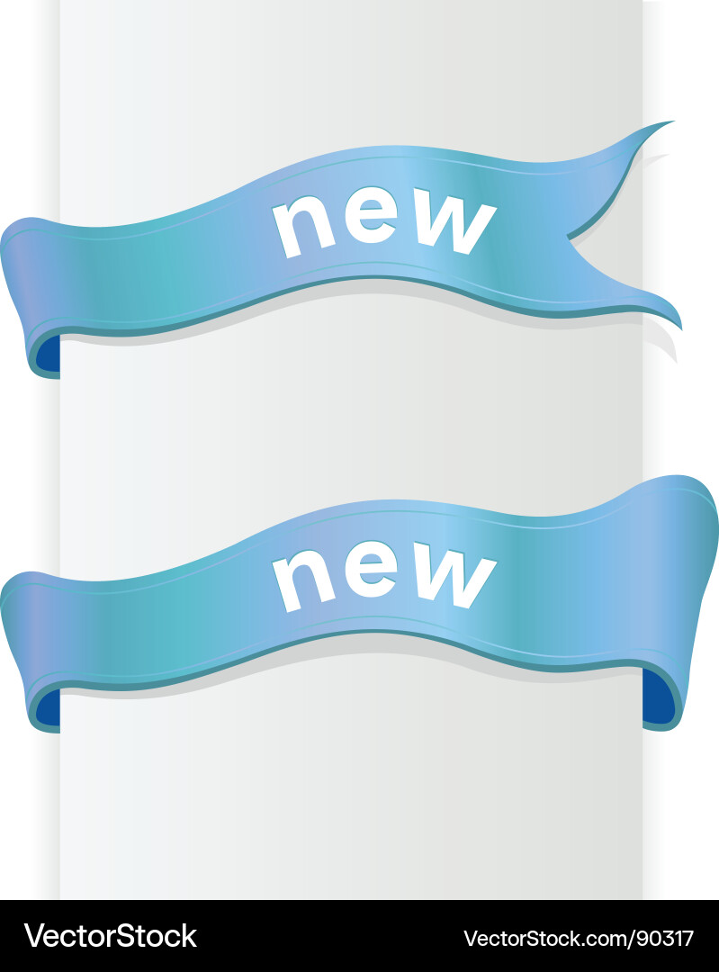 Ribbon with text Vector Image