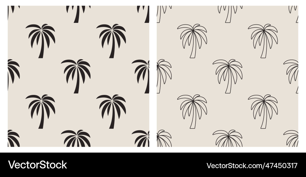 Seamless pattern with palm trees tree Seamless pattern with palm trees tree vector image