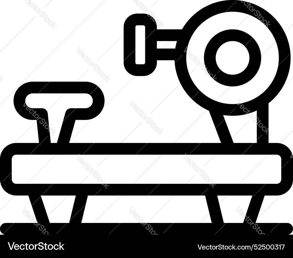 Seated row machine for back exercise in gym Vector Image