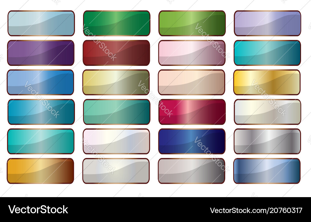 Web button bases vector image