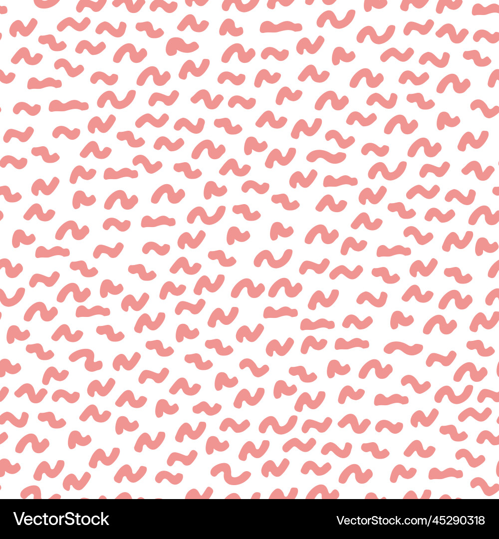 Abstract seamless pattern with squiggles Vector Image