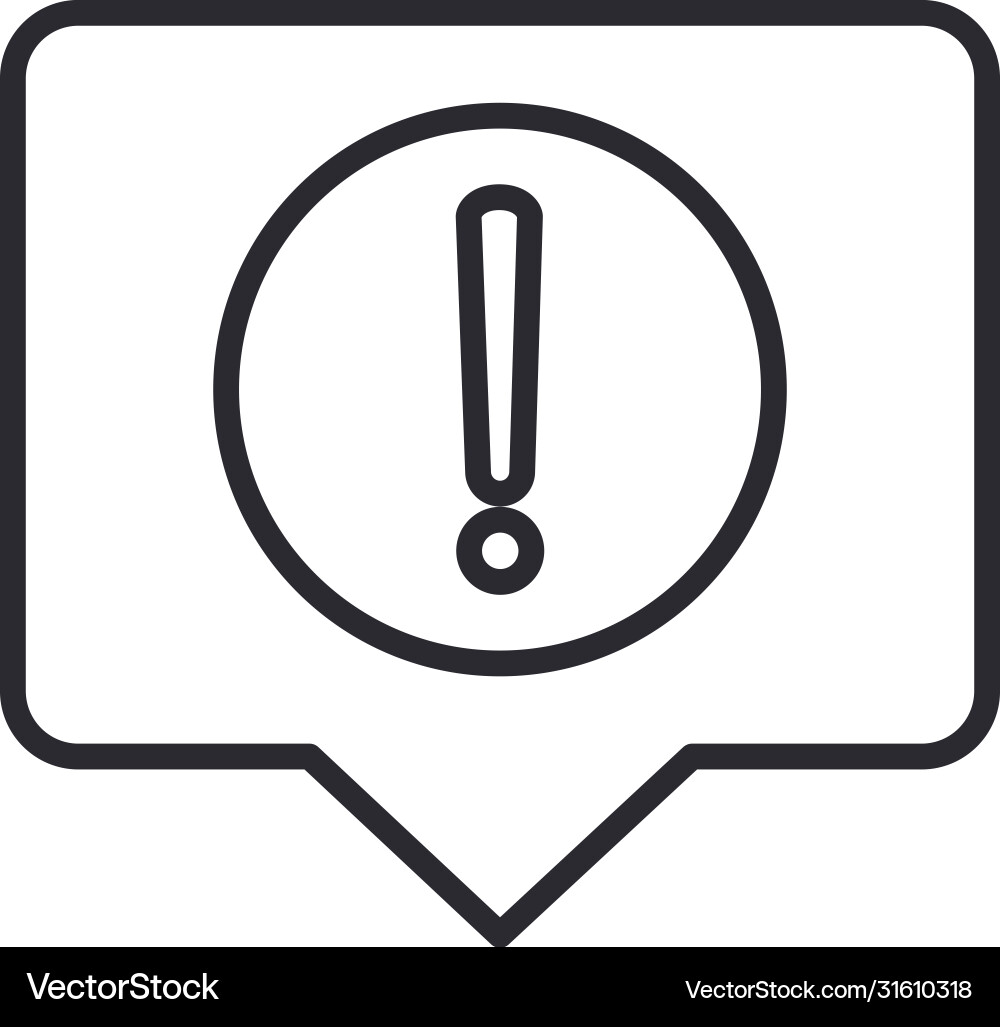 Alert icon message notification security Alert icon message notification security vector image