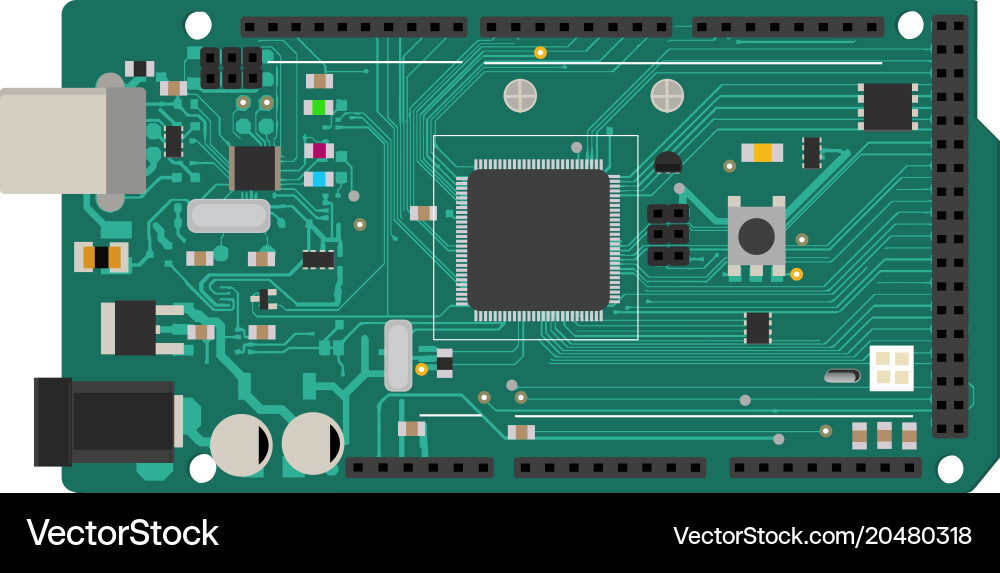 Arduino Mega Board vector image
