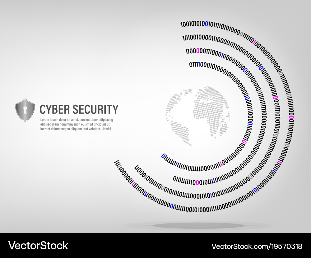 Digital Binary Code Background vector image