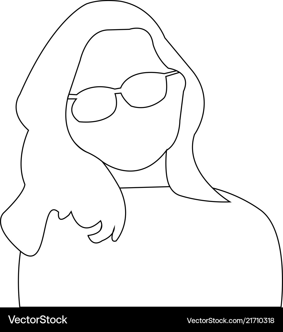 Frau avatar professionelle Ikone Frau avatar professionelle Ikone vektorbild
