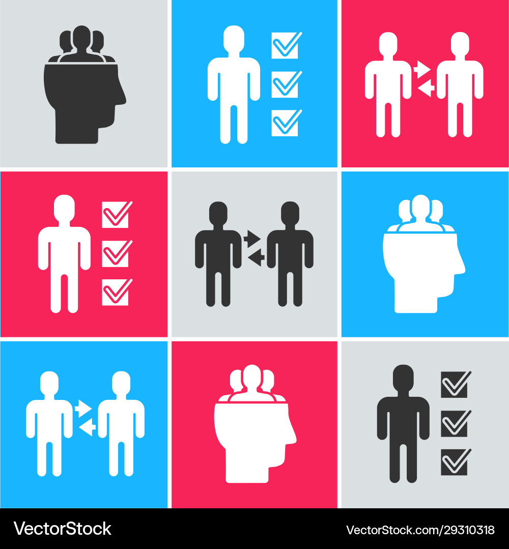 Set project team base user man in business Set project team base user man in business vector image