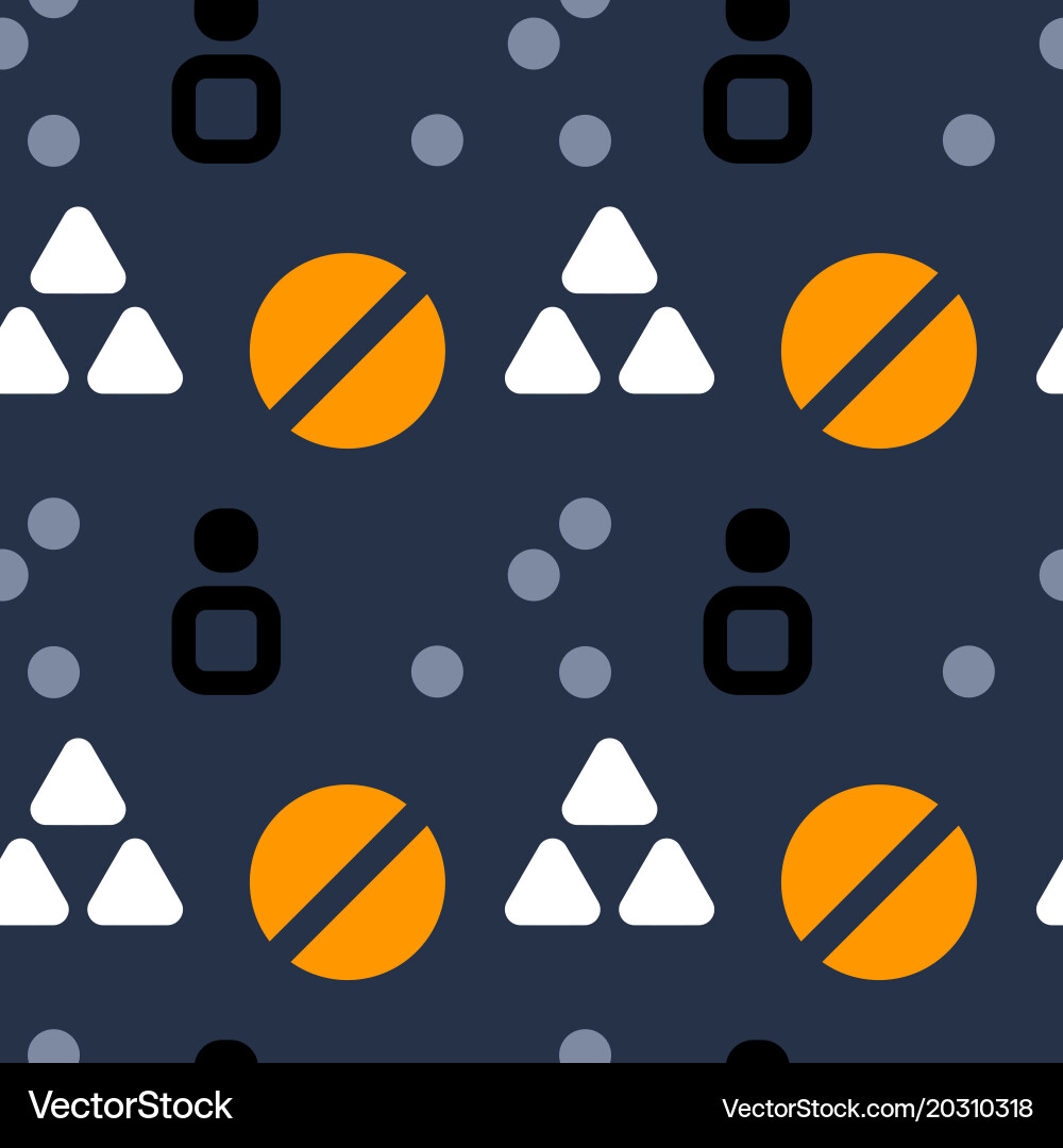 Strong system structure seamless pattern Vector Image
