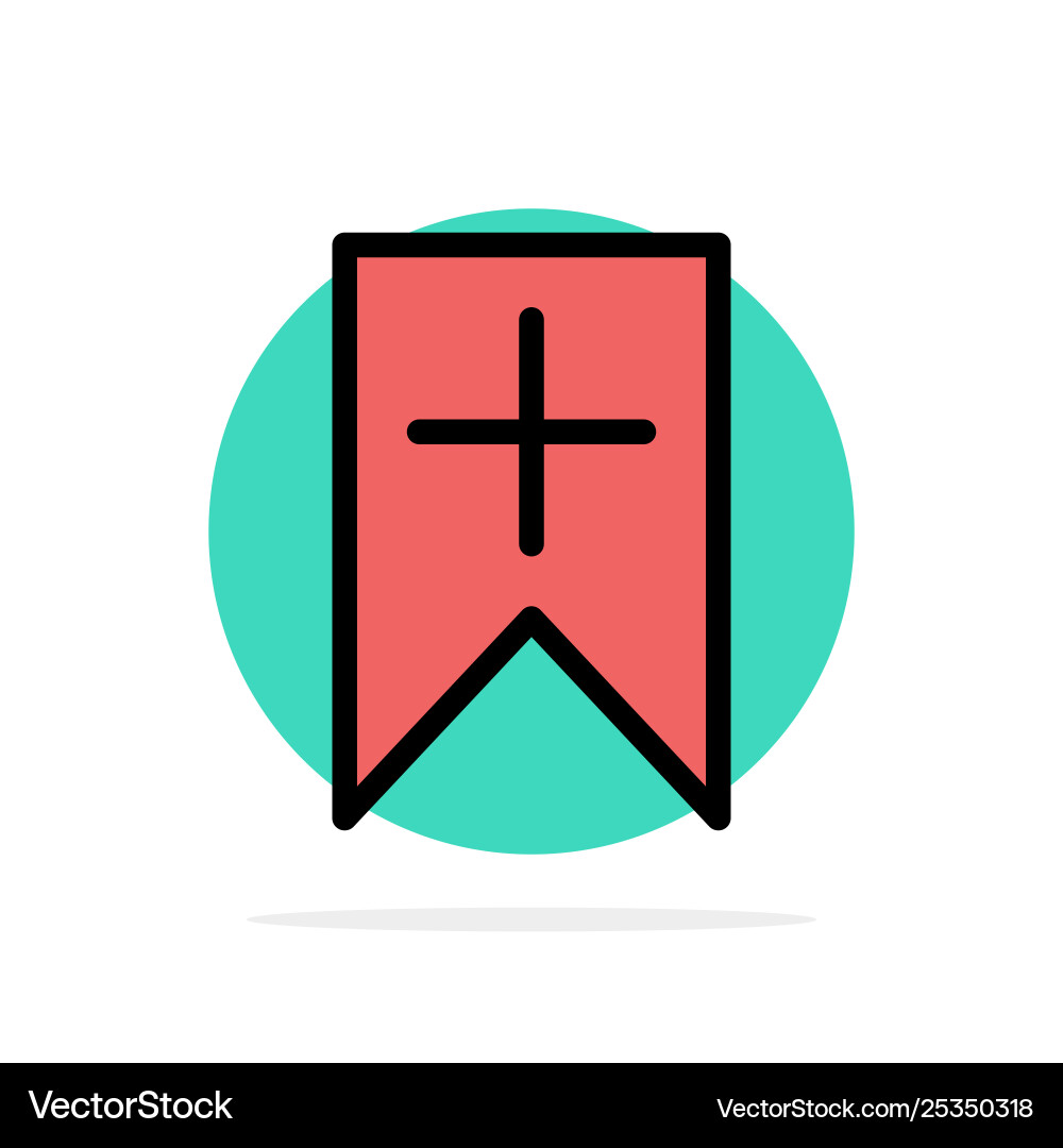 Tag plus interface user abstract circle Vector Image