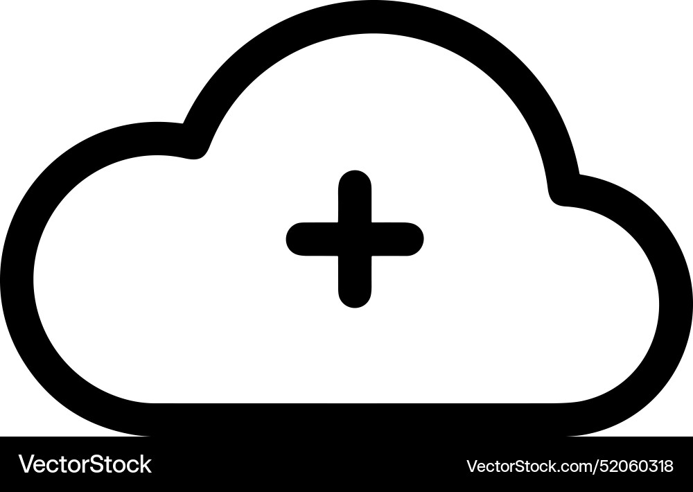 Upload outline icon symbol image Vector Image
