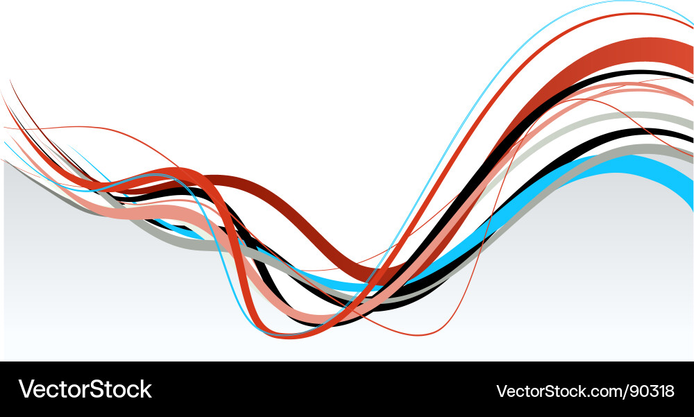 Wavy Line Pattern vector image