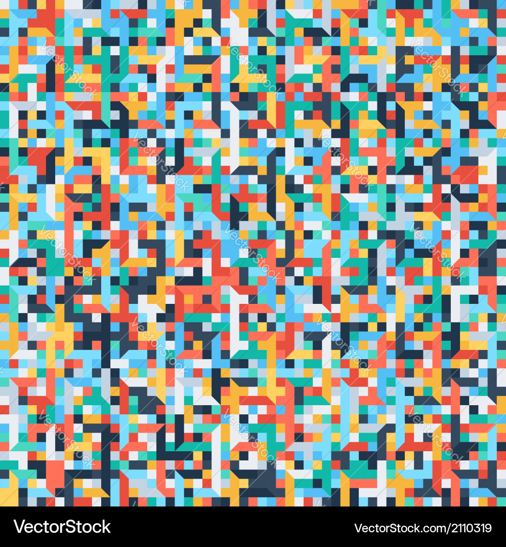 Abstract mosaic pattern vector image