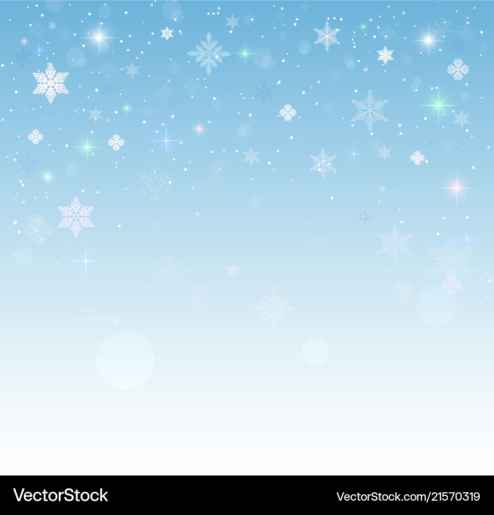Christmas snow background Christmas snow background vector image