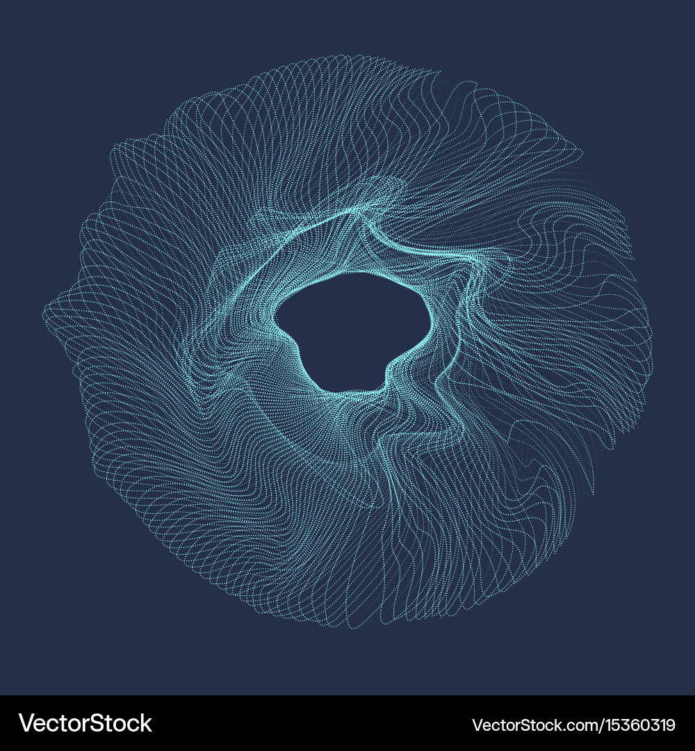 Deformed Particle Flow vector image